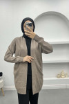 Thin Knit Cardigan (Without Belt) Mink