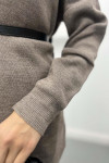 Thin Knit Cardigan (Without Belt) Mink