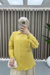 Pearl Necklace Shirt Yellow