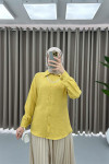 Pearl Necklace Shirt Yellow