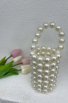 Pearl Clutch Bag Cream