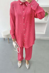 Pearly Tunic Set Fuchsia