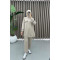 Embroidered Sweat Suit Beige