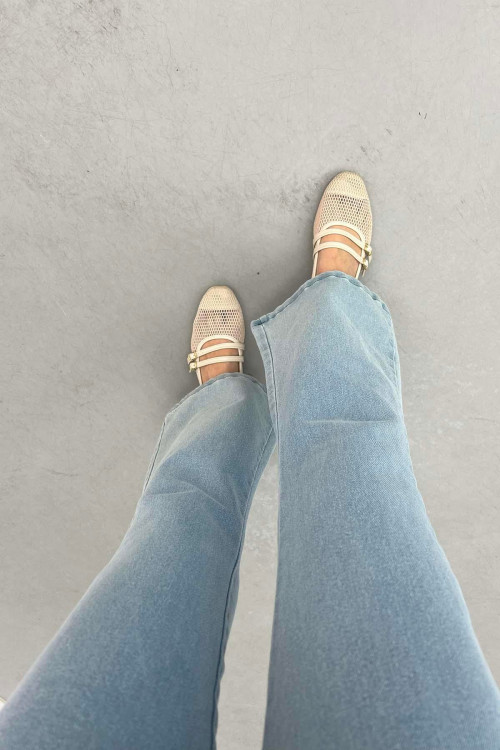 Bell-bottomed Jeans Light Blue