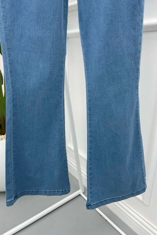 Bell-bottom Jeans Blue