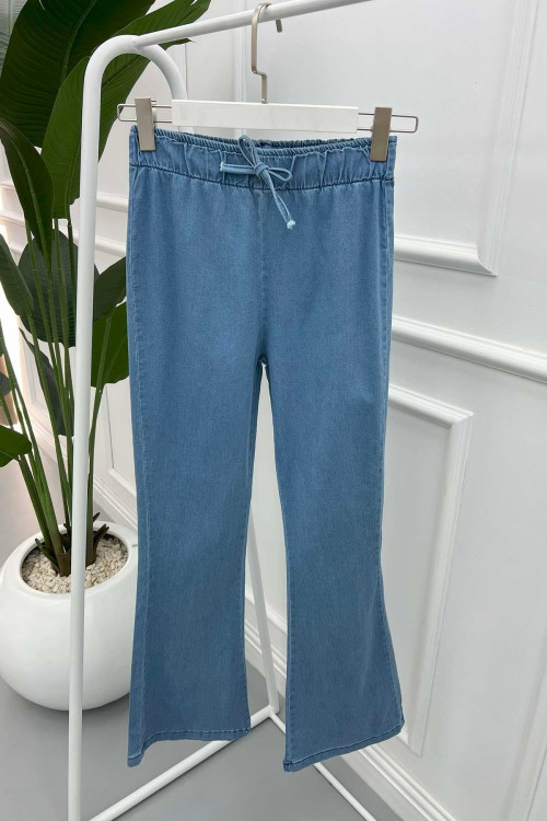 Bell-bottom Jeans Blue