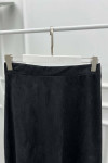 Velvet Flared Skirt Anthracite