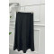 Velvet Flared Skirt Anthracite