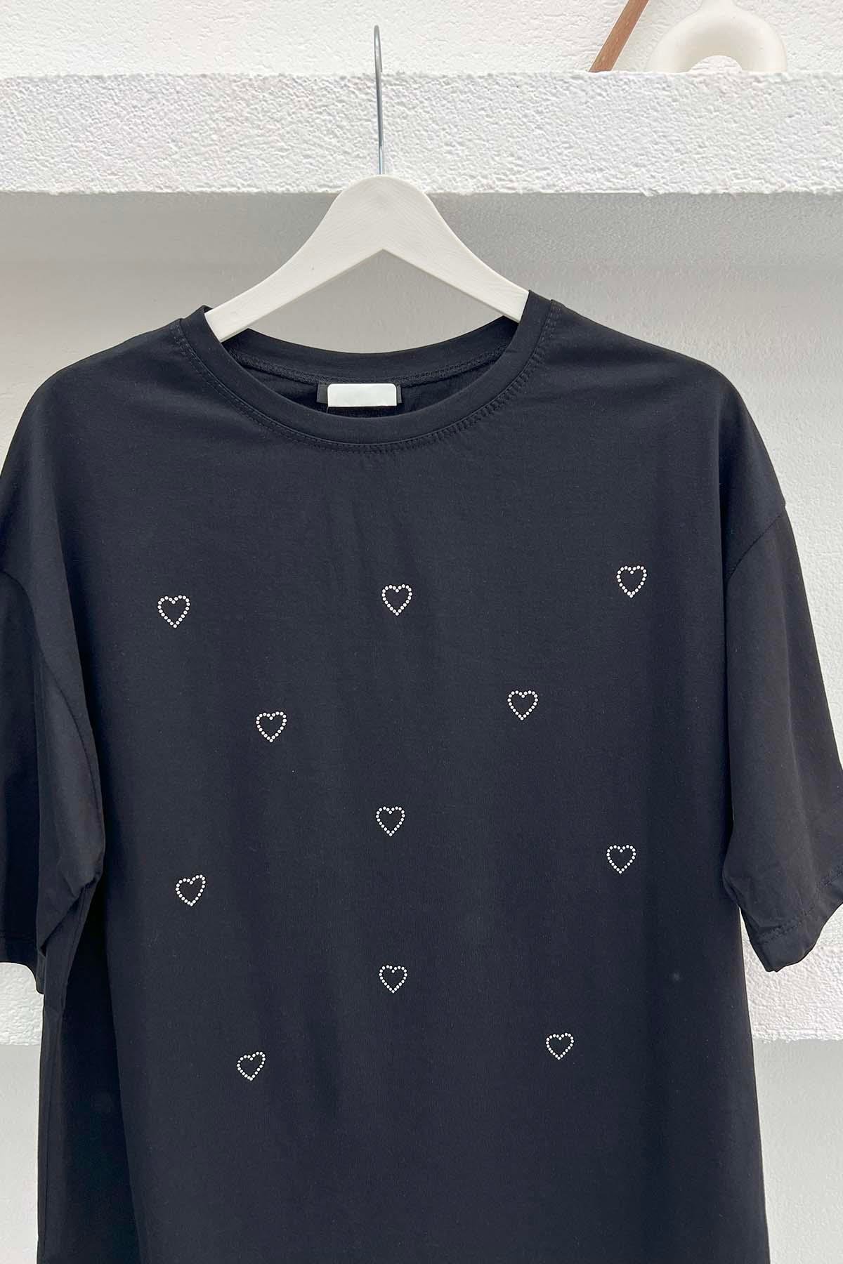 Heart Stone T-Shirt Black