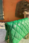 Quilted Leather Bag Benetton Green