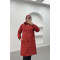 Quilted Puffer Jacket Red