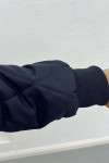 Quilted Puffer Jacket Navy Blue