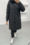 Quilted Puffer Jacket Black