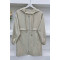 Hooded Zippered Coat Almond Green