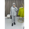 Hooded Polar Fleece Suit Light Grey