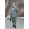 Hooded Polar Fleece Suit Gray