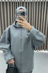 Hooded Polar Fleece Suit Gray