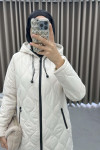 Hooded Puffer Jacket Cream