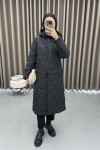 Hooded Puffer Jacket Black