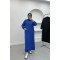 Hooded Sweat Dress Saxe Blue