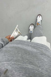 Hooded Sweatshirt Set Gray