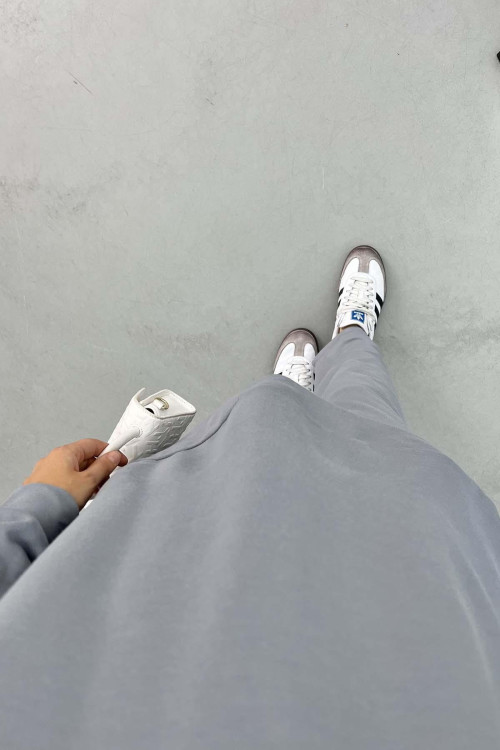 Hooded Suit Light Grey