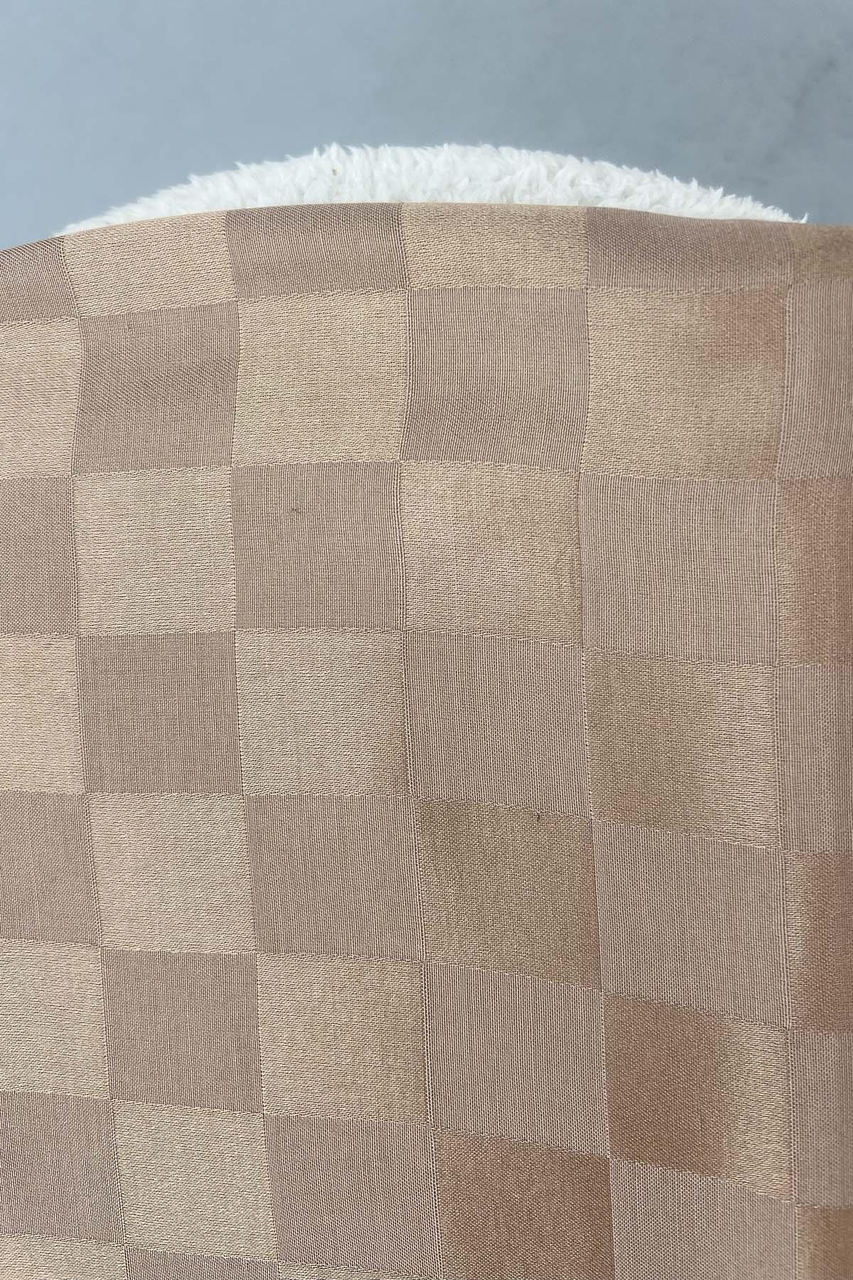 Checkered Shawl Milk Coffee