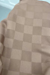 Checkered Shawl Mink