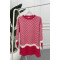 Mixed Pattern Sweater Pink