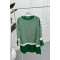 Mixed Pattern Sweater Green