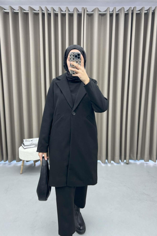 Cashmere Coat Black