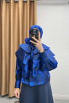 Layered Jacquard Jacket Saxe Blue