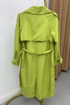 Belt Detailed Trench Coat Pistachio Green