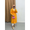 Belt Detailed Trench Coat Orange