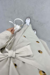 Belted Buttoned Trench Coat Stone