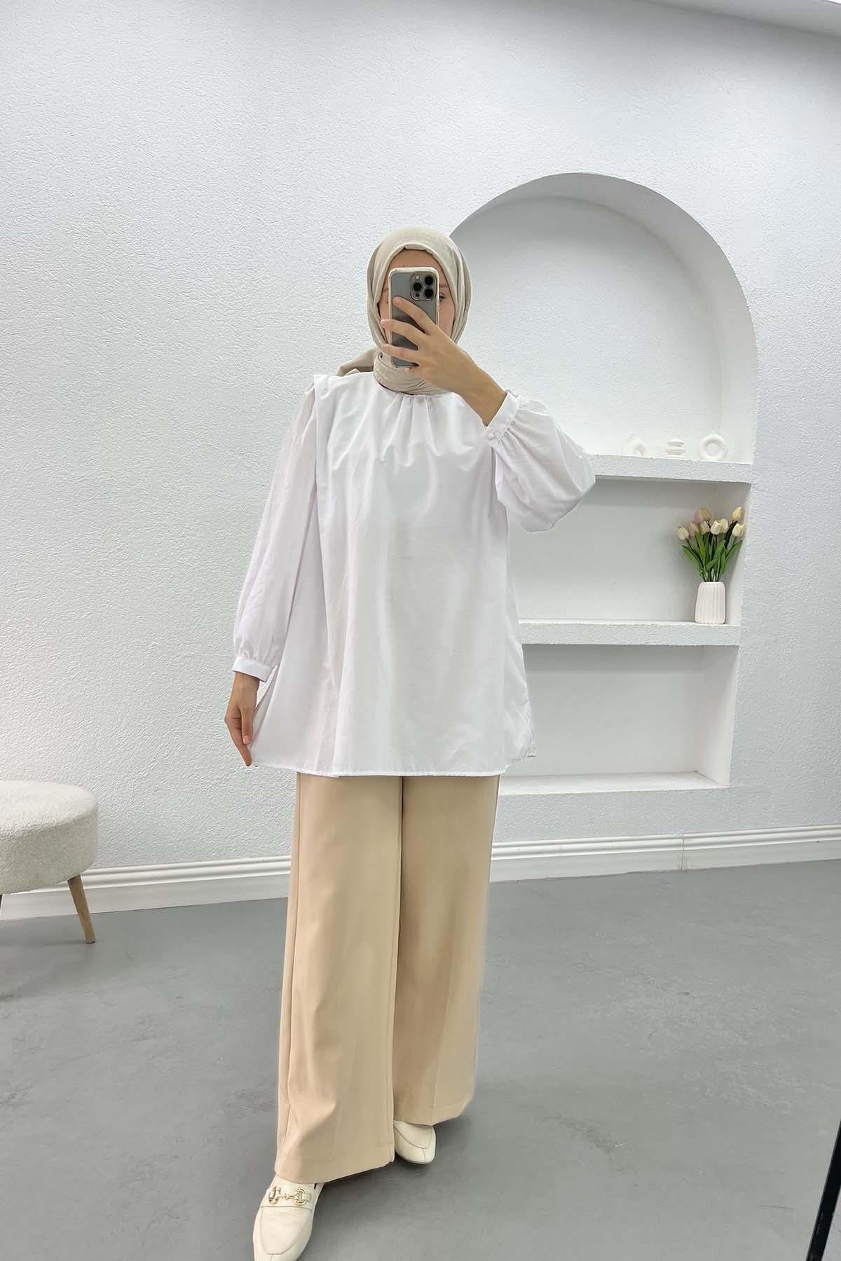 Belted Trousers Beige