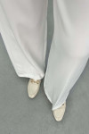 Belted Trousers White