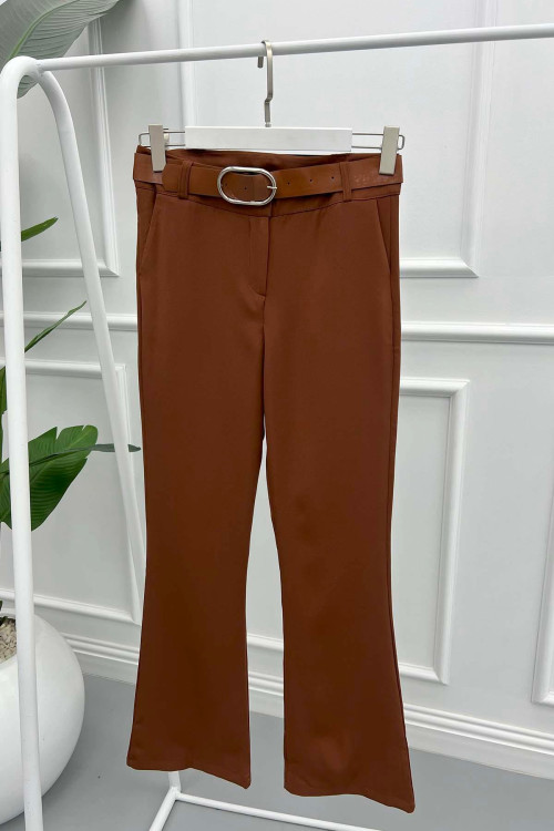 Belted Trousers Brown