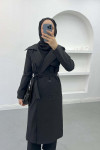 Belted Trench Coat Black