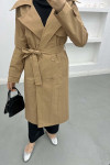 Belted Trench Coat Milky Coffee