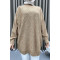 Self-Patterned Knitwear Sweater Milky Coffee