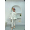 Linen Blazer Jacket White