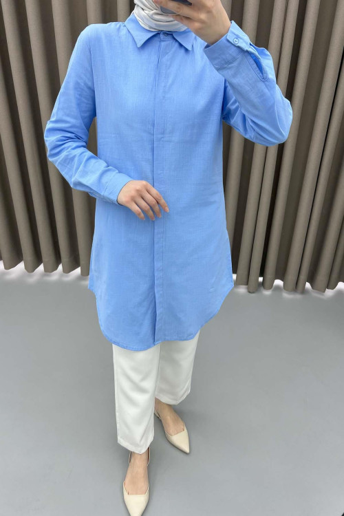 Linen Tunic Light Blue