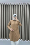 Linen Tunic Milk Coffee