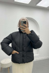 Short Puffer Jacket Black