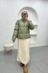 Short Puffer Jacket Green