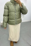 Short Puffer Jacket Green