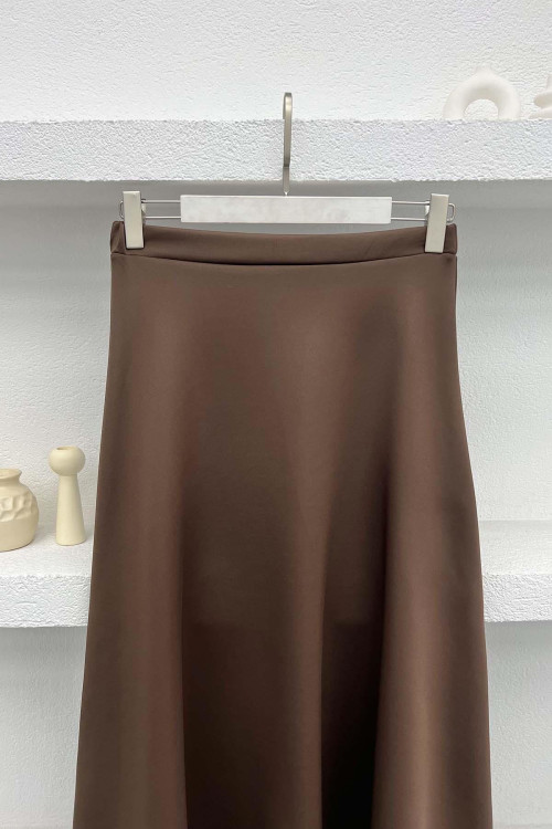 Flared Skirt Brown