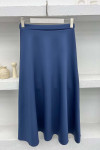 Flared Skirt Navy Blue