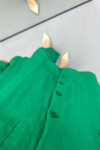 Sleeve Tied Shirt Set Green